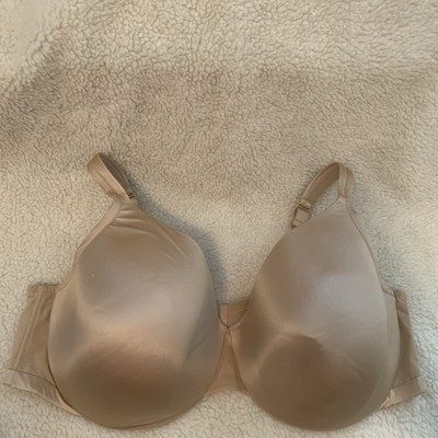 Cacique Bra Smooth Lightly Lined Full Coverage 54DD Beige Plus Size Underwire
