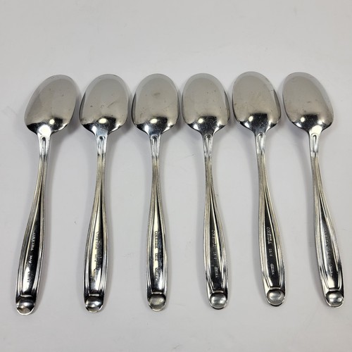 Oneida Alexandria Set 6 Cucchiaini Posate Acciaio Inox Lucido 18/0 Fuori Produzione - Foto 6 di 8