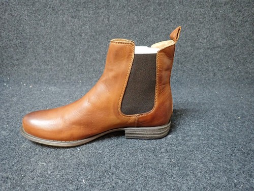 NEW Miz Mooz Lewis Leather Ankle Boots Brandy EU 40 (BR6) - Picture 6 of 6