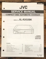 JVC XL-R202 CD Changer Service Manual *Original*