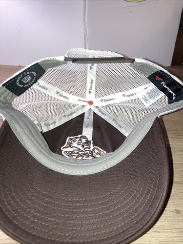 Cleveland Browns Trucker Hat Brownie Logo Snapback Fanatics NFL Pro Line New - Picture 4 of 6