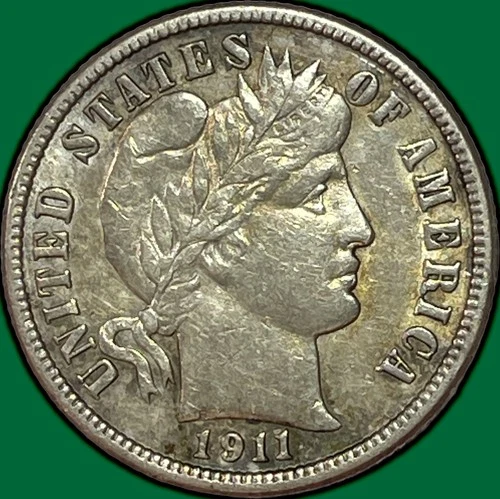 1911-S Barber Dime — photo from the most recent tracked eBay sale
