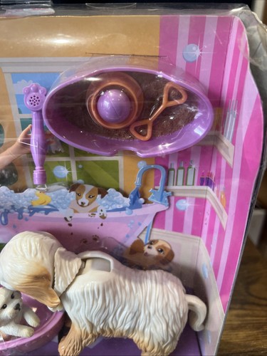 2008 Barbie Puppe Clean Up Pup Barbie Puppe Spielset Vintage Mattel Neu in Box - Bild 11 von 24