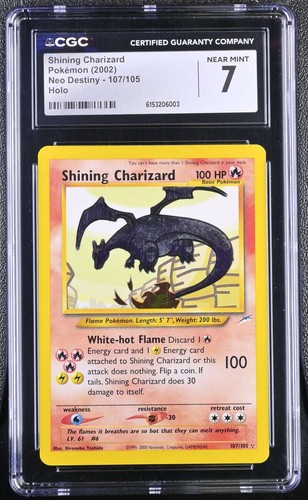 Shining Charizard (Unlimited) graded CGC 7 for sale on eBay