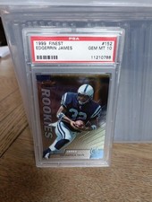1999 Topps Finest Rookies Edgerrin James #152 (RC) PSA 10
