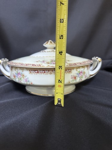 Vintage Noritake China - Serving Dish with Lid, gold trim -occupied Japan - Picture 5 of 7