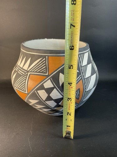Cerámica pintada a mano de línea fina Acoma nativo americano por N. Victorino - astillas - Imagen 2 de 20