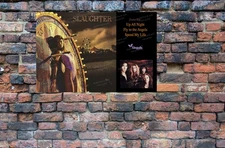 Slaughter band album promo poster 30”x20” beautiful AF too logo songs etc