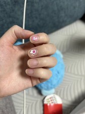 Kids Cartoon Nail Stickers   Waterproof Princess Bunny Nail Art for Girls