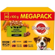 Pedigree Adult Dog Pouches Mixed Selection in Gravy Mega Pack | Dogs