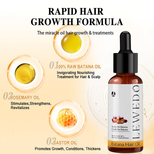 50ml Batana Oil Serum For Hair Growth Healthier Thicker Fuller Anti Hair Loss - Picture 6 of 14