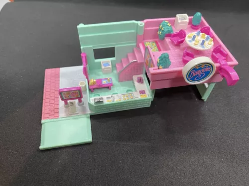 Vintage Bluebird 1994 Polly Pocket Pollyville Drive Thru Burger Stand Diner