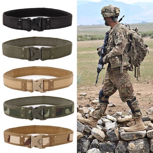Cinturón táctico para hombre ejército militar cinturón 130 cm hebilla de nailon - Imagen 2 de 11