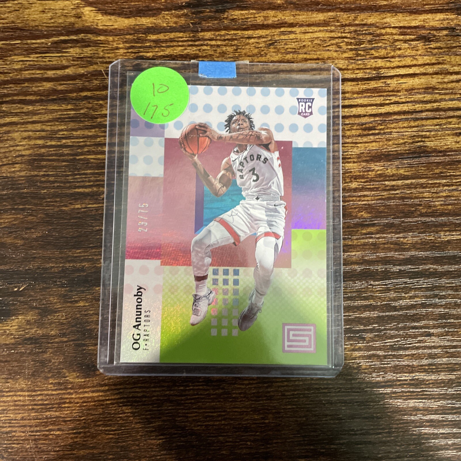 2017-18 Panini Status - Rookies Green #126 OG Anunoby /75 (RC)
