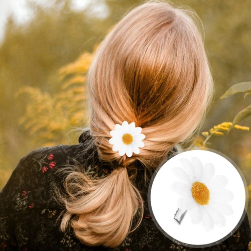 10PCS Hair Clips Cute Sunflower Daisy Decorative Hair Barrettes for Ladies Girls