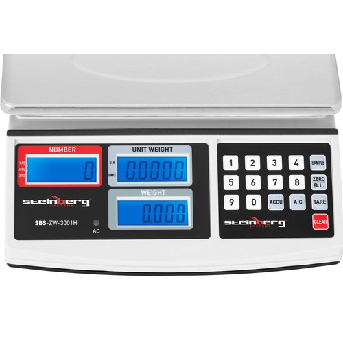 Zählwaage Präzisionswaage Digital-Waage Feinwaage Laborwaage Goldwaage 30kg/1g - Bild 2 von 6