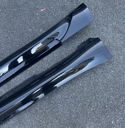 Infiniti G37 Coupe Sport Side Skirts Rocker Panel 76850-JL10A Nissan KH3 Black - Picture 4 of 6