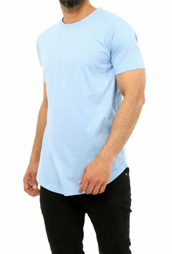 Men t shirts crew neck Plain short sleeve tee shirt summer Cotton T-Shirts Top - Picture 28 of 35