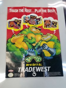 Vintage-Battletoads-NES-Nintendo-Power-Foldable-Promo-Poster