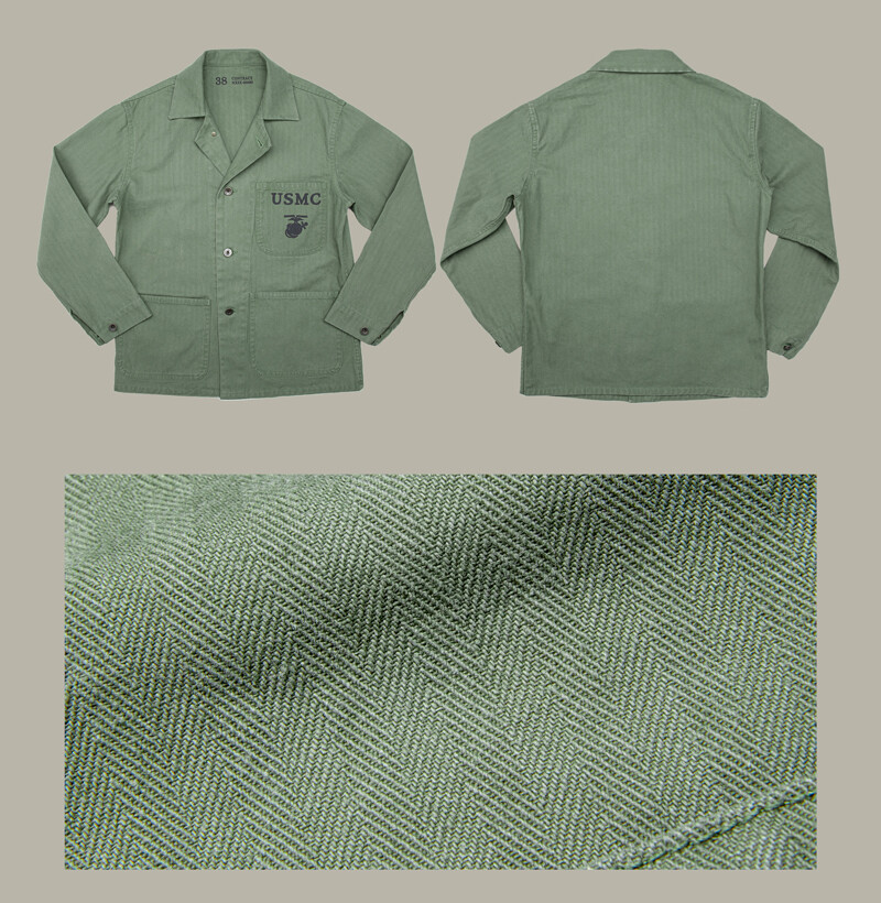 ミントコンディション！40s 米軍USMC P41 HBT ユーティリティjkt ミントコンディション！40s 米軍USMC P41 HBT ユーティリティjkt
