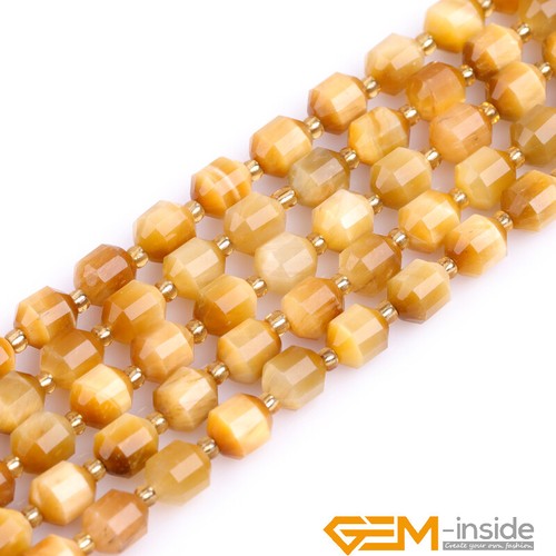 6/8/10/12mm Nature Stone Bicone Faceted Spacer Loose Beads Jewelry Making 15" - Picture 48 of 347