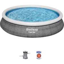 Piscina Gonfiabile Fuoriterra con Pompa Fast Set 457x84 cm Bestway 57313