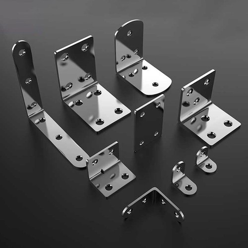 2/4/10x Corner Braces Brackets Right Angle L shape Stainless Steel Brace Bracket - Picture 7 of 34