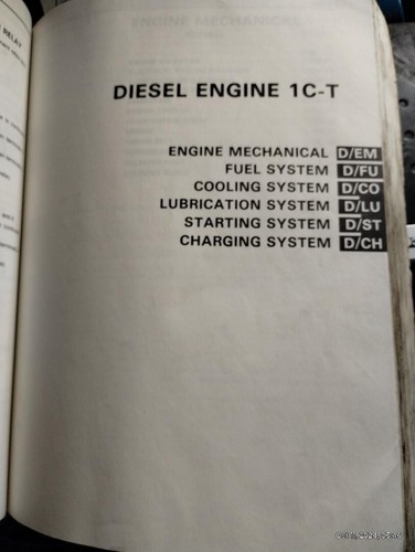 1984 Toyota Camry Repair Manual Gas And Diesel - Picture 13 of 14