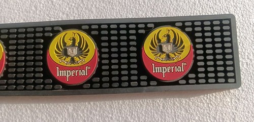 RARE & HTF Imperial Beer Cerveza Costa Rica 24" × 3.5" BAR Rail Mat - Man Cave - Picture 4 of 8