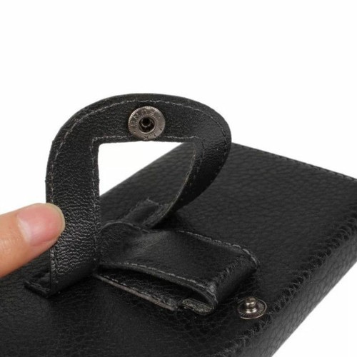 Universal Cell Phone Holster Leather Belt Clip Pouch Wallet Carrying Case Cover - Picture 2 of 15