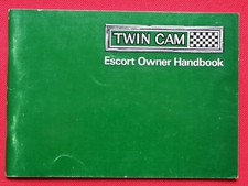 1968 FORD ESCORT TWIN CAM Mk1 Owners Manual Handbook - ALMOST MINT CONDITION!