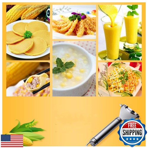 2 Stück Magischer Maisschäler, Küchenhelfer, Edelstahl Maisdrescher mit Ergo - Bild 3 von 5