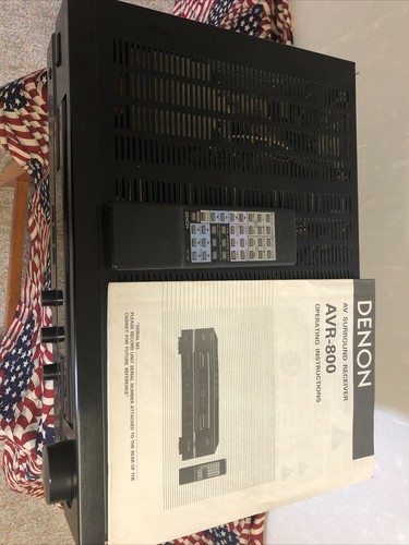 Denon AVR-800 AV Surround Receiver Precision Audio w/ Remote Control Bundle - Picture 2 of 3
