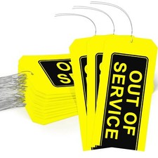 Out of Service Tags Pack of 50 Out of Service Tags with Wires AttachedMainten...