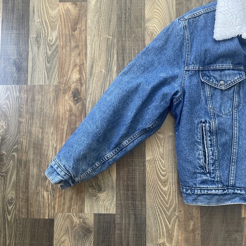 Chaqueta de Camionero Levi's Sherpa Denim Talla 44 R Hecha en EE. UU. De Colección *LEER - Imagen 8 de 14