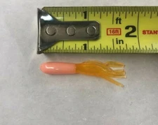 1.75" Crappie Tubes 100 pack Fishing Lures 1.5" or 2" inch jig, Dipped in USA