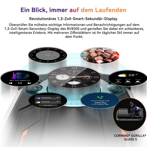 Blackview BV8200 Outdoor Handy 36GB+256GB Android 14 Smartphone 6,5 45W NFC 50MP - Bild 5 von 27