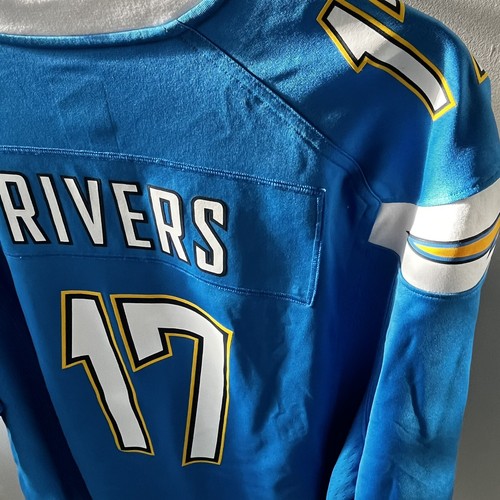 Camiseta Nike On Field NFL San Diego LA Chargers Rivers #17 talla 56 azul claro - Imagen 8 de 9
