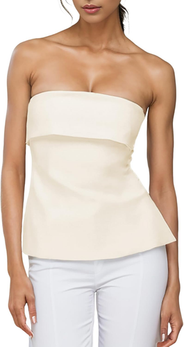 Strapless Tube Tops for Women Backless Going Out Bandeau Top Sexy Trendy off Sho - Picture 12 of 12