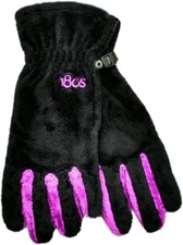 180s Women's Lush Plush Fleece ALLTouch Tech Gloves Black/Dahlia Purple Small