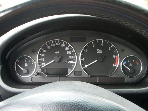 Pour Bmw Z3 1997-2002 Cerclages De Compteur Aluminium Anneaux Chrome x4 - Picture 11 of 11