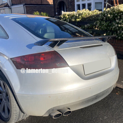 Real Carbon Fiber Rear Trunk Spoiler Wing For Audi TT MK2 TTS 8J A5 A6 A7 08-11 - Picture 3 of 12