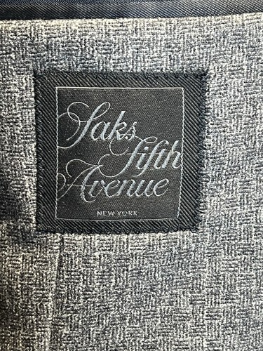 Saks Italy 42R Unstructured Blue Gray Freely Lanificio Comero Sport Coat Jacket - Picture 13 of 15