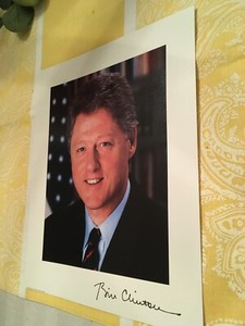 President Barack Obama Clinton George Bush Facsimile Autograph Framed Photo