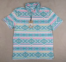 Chubbies Medium Mens Shirt Polo The Tropical Taffy NWT $59.50 44" Chest Golf