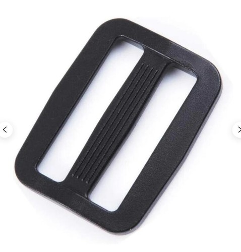 1 Zoll Schwarz Kunststoff Mund Tri-Glide Slide für Zum Selbermachen Rucksack Gepäck Gurt - Bild 3 von 4