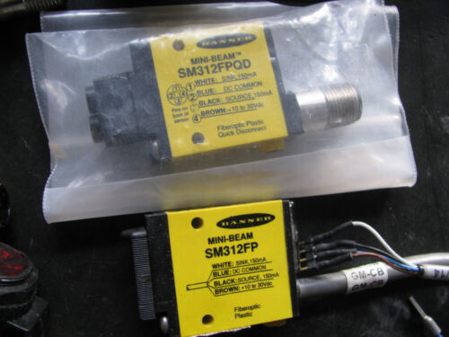 BANNER PHOTOELECTRIC SENSOR LOT (7) SM312FP SME312CVQD QS18VP6AF40Q QS18VP6LD - Picture 2 of 9