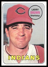 1969 Topps Larry Brown # 503 Cleveland Indians 6T