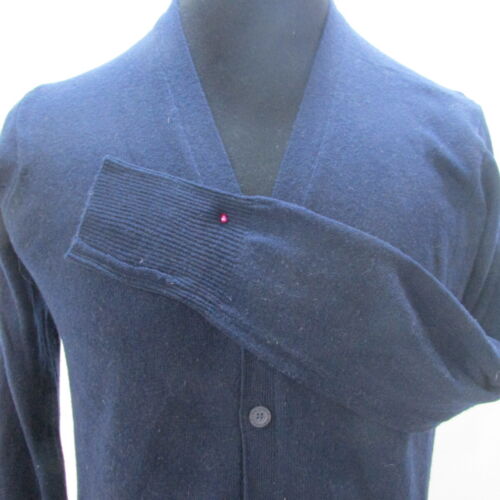 Cardigan uomo Blue Harbour 100% lana circonferenza petto taglia 46/48 UK XL Sku 6523 - Foto 10 di 14