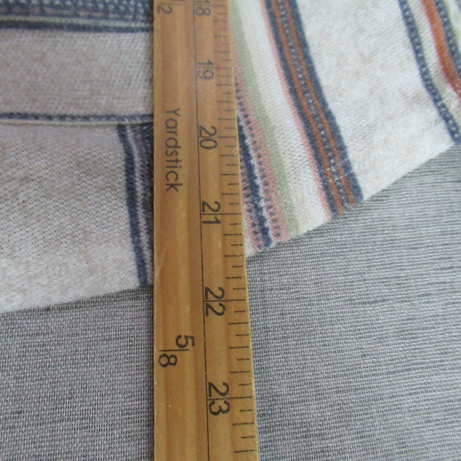 OFF WHITE Felpa con cappuccio Wallflower donna taglia media panna a righe tessuto hippie fiore bambino boho